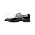 thumbnail image 5 of Stacy Adams Plaza Modified Cap Toe Oxford Shoes Leather Black Gray 25608-975, 5 of 7