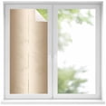 thumbnail image 2 of Beige Ombre Window Privacy Film, Modern Gradient Abstract Art Static Cling UV Sun Blocking Tint Film Heat Control Windows Films for Bedroom Bathroom, Window Stickers 17.7"x39.3", 2 of 8