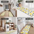 thumbnail image 5 of Yellow Lemon Fruit Leaves White Pattern Kitchen Rugs Sets Of 3,Kitchen Runner Rugs Non Skid Washable,Decorative Kitchen Floor Mats for Kitchen,Sink,Laundry,17"x30"+ 17"x47" + 17"x59", 5 of 6