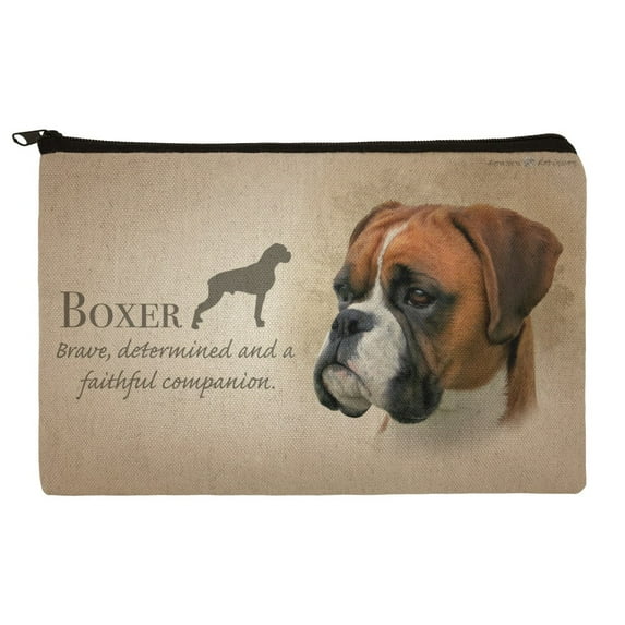 Boxer Dog Breed Makeup Cosmetic Bag Organizer Pouch