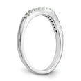 thumbnail image 6 of 14K White Gold Ring Band Wedding Diamond, Lab Grown Round, Size 8, 6 of 8