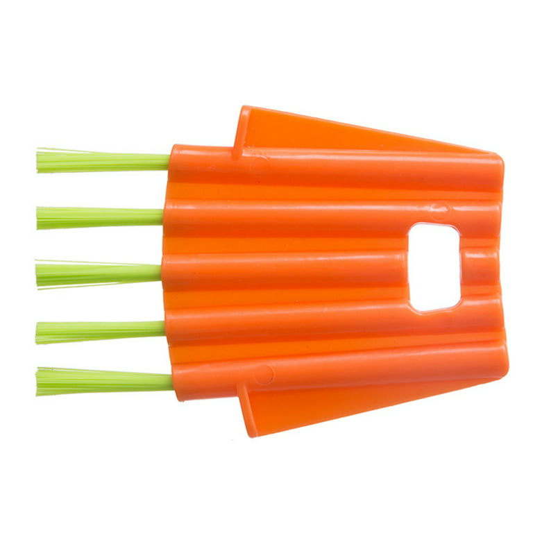 1111Fourone Cup Lid Brush Foldable Hanging Hole Bendable Milk Bottles  Groove Crevice Handheld Cleaning Tools Kitchen Accessories Gifts Orange 
