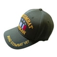 thumbnail image 3 of US Military Iraq Combat Veteran Olive Adjustable Baseball Hat Cap, 3 of 4