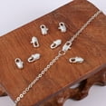 thumbnail image 6 of Lancharmed Silver Bracelet Necklace Extenders Silver Plated Square Clasp 8 Open Jump Rings 10 Jewellery Clasp Necklace Extenders for Women Gift for Women, 6 of 7