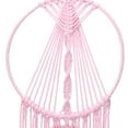 thumbnail image 3 of Uxcell 80 cm Iron Ring Macrame Dream Catchers Handmade Woven Cotton Dream Catcher for Decoration Pink, 3 of 6