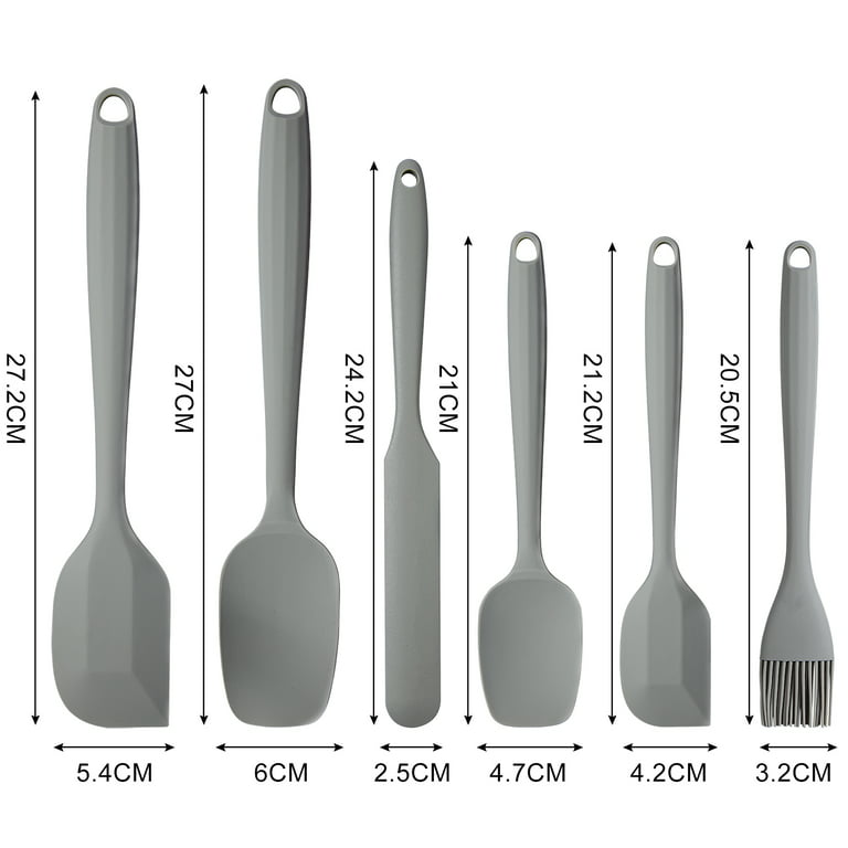 Cibeat Kitchen Silicone Utensil Set, 13 Pcs Full Silicone Handle Heat  Resistant Cooking Utensils BPA Free, Non Toxic Non-stick Cookware Turner,  Tongs, Spatula, Spoon, Brush Sets with Holder, Gray 