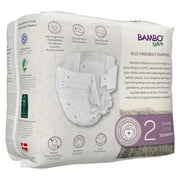 Bambo Nature Baby Diapers, Disposable, Eco-Friendly Diapers, Size 2, 7-13 lbs, 32 Count, 1 Pack