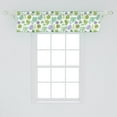 thumbnail image 2 of Philodendron Window Valance, Flourishing Summer Repetition with Cartoon Exotic Leaves on Plain Backdrop, Curtain Valance for Kitchen Bedroom Decor with Rod Pocket, 54" X 12", Multicolor, by Ambesonne, 2 of 3