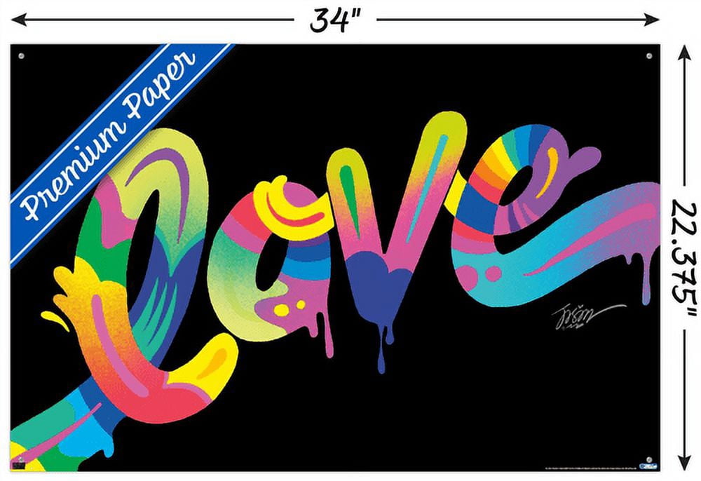 Jason Naylor - Love Wall Poster with Push Pins, 22.375" x 34"