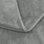 NC 2 Pack Bath Towels 35x 70,Super Soft and Absorbent,Lint Free,Fade Resistant, Grey
