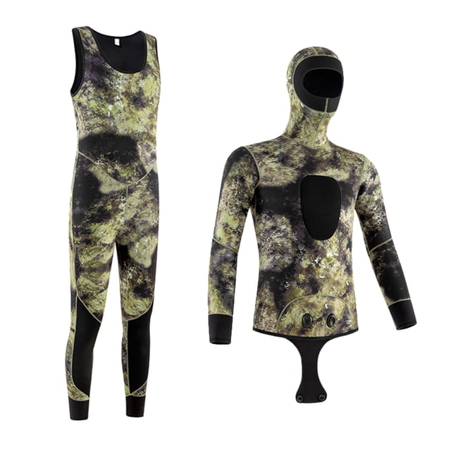 Traje completo de camuflaje de neopreno Sonducket 3MM Gris coral para buceo y pesca submarina
