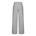 thumbnail image 5 of Tauxra Casual Pants for Women, Loose Cropped High Waist with Petal Hem and Pocket, Comfortable Soft for Daily Wear, 5 of 7