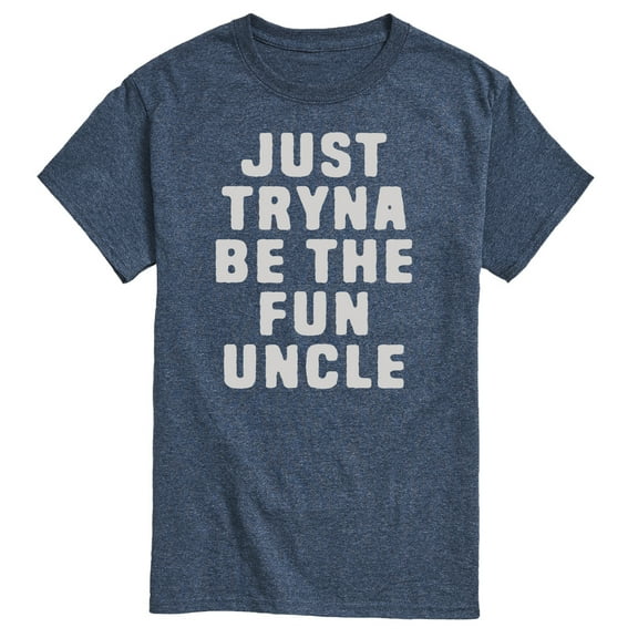 Instant Message - Just Tryna Be The Fun Uncle - Men's Short Sleeve Graphic T-Shirt