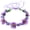 Purple, variant on VKLU 8.66" Pink Floral Headband Flower Crown, Lightweight Boho Wreath for Island Vacations, Comfortable Hair Accessory for Junior Bridesmaids & Youth