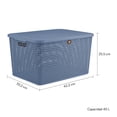thumbnail image 3 of PLASTICOS LA ARDILLA KIT CAJA RTTN C/TAPA CH Y MED 4P AZUL TU PLASTICOS LA ARDILLA Tipo Rattan (Azul), 3 of 4
