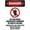 Warning Sign 3, variant on No Pets Dog Prohibited Sign - 8"x12" Retro Aluminum Tin Dog Park Regulation Decor for Home Yard