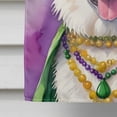 thumbnail image 3 of White German Shepherd King of Mardi Gras House Flag 28 in x 40 in, 3 of 7
