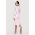 thumbnail image 3 of Women's Double Rhinestone Bow Keyhole Midi Dress, 3 of 3