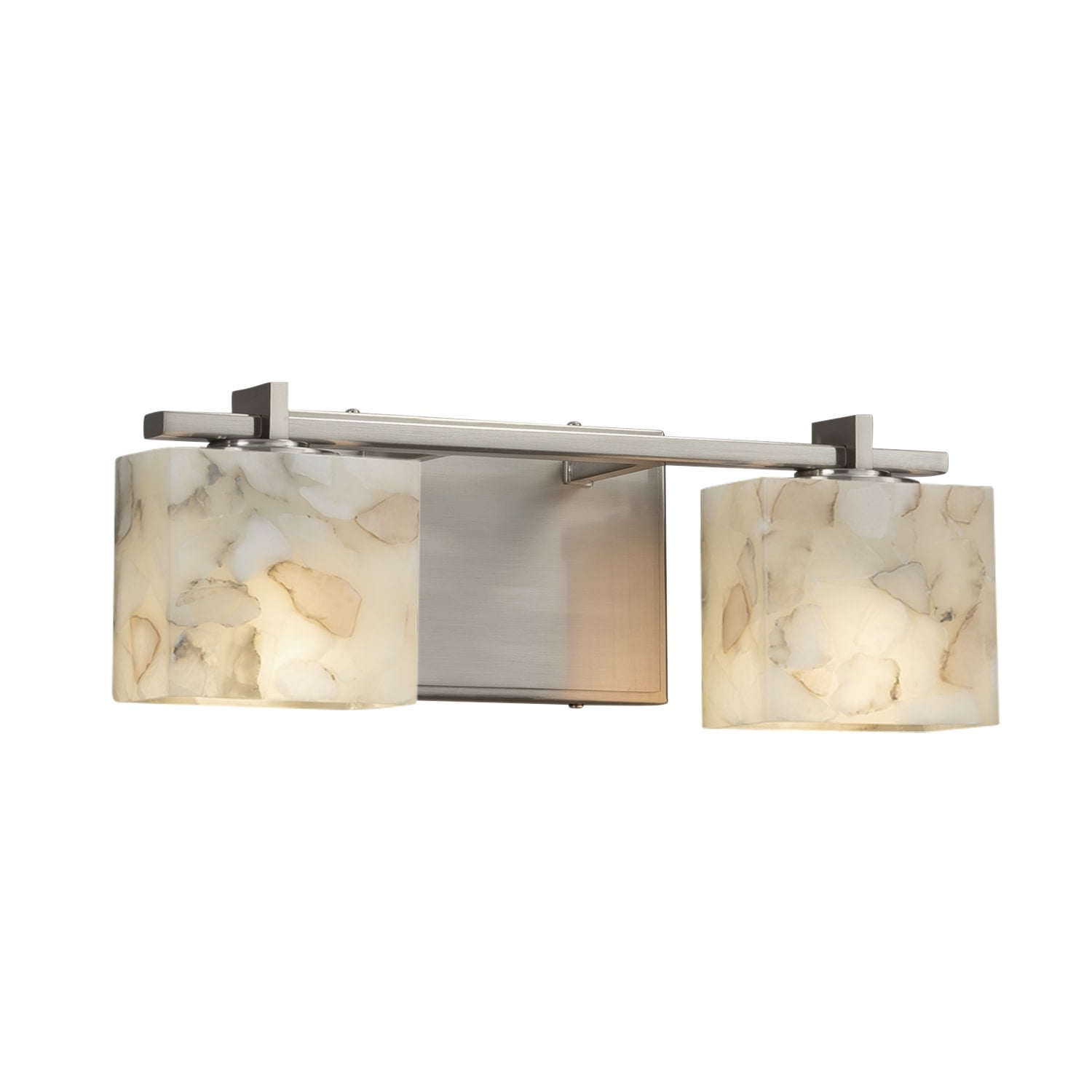 Justice Design Group Alr-8442-55 Era 2 Light 15-1/2" Wide Bathroom Vanity  Light - Nickel - Walmart.com
