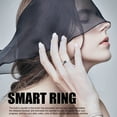 thumbnail image 3 of Smart Smart Ring with Inlaid Rhinestone IP68 Water Proof Fitness Tracker  Photo Taking Multiple Sports Modes Silver, 3 of 7