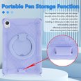 thumbnail image 5 of 【RUIXH】For onn 8.1" Core Tablet protective case onn Android 16 (2026 Model) Tablet Case Premium Silicone drop-proof Built-in 360° Rotating Stand Dedicated Pen Slot with Adjustable Shoulder Strap, 5 of 9