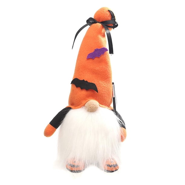 Gnomos De Halloween Con Luces, Adornos Enanos, Muñecas Sin Rostro Brillantes, Artesanías Para Ventana De Mesa De Chimenea Moyic HA047082-01