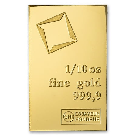 1/10 oz Gold Bar - Random Design