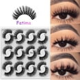 thumbnail image 1 of Fiudx Pestañas Postizas Naturales, 12 Pares de Pestañas Negras Gruesas, Cómodas para Cualquier Ocasión, Maquillaje de Ojos Espectacular, Uso Diario En Fiestas, Esenciales de Belleza Femenina, Guía de, 1 of 2