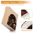 thumbnail image 5 of Yayeee Napkin Holder for Table Kitchen Paper Tissue Organization, Dark Floral Pattern, 5 of 8