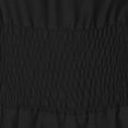 thumbnail image 2 of KICILVS Renaissance Shirt Women Solid Color Off Shoulder Flare Sleeve Blouse Corset Waist Ruched Hem Halloween Party Top Black, 2 of 4