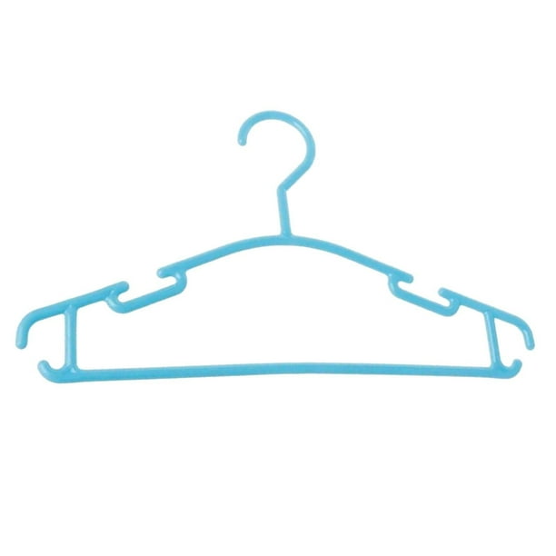 Percha infantil con pinza para pantalones Percha infantil de plástico para secar ropa Percha infantil de plástico grueso de colores