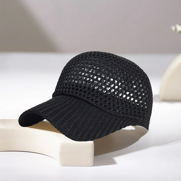 Sombrero de malla transpirable para hombre y mujer | Gorra de béisbol ajustable de poliéster con visera estable | Sombrero ligero para deportes al aire libre, viajes, senderismo