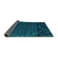 thumbnail image 2 of Ahgly Company Indoor Square Abstract Turquoise Blue Modern Area Rugs, 8' Square, 2 of 4