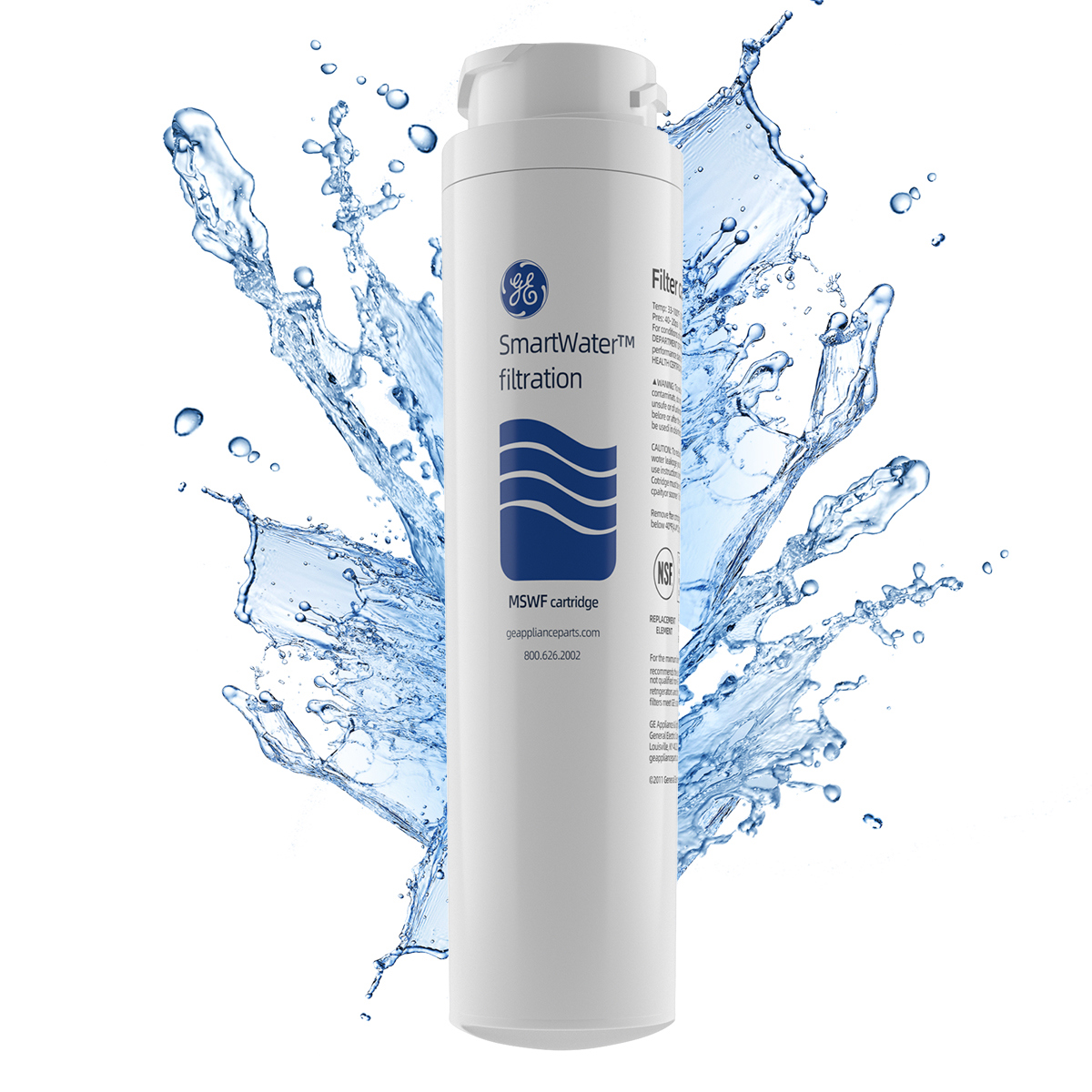 MSWF Refrigerator Water Filter, Replacement for GE MSWF, Tier1 RWF1062