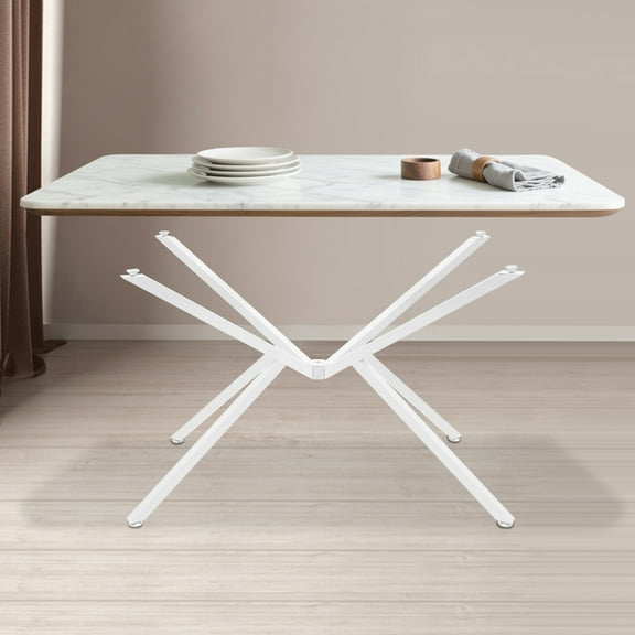 Metal Table Legs, Table Crossed-leg, Modern Table Legs For Glass, Marble, Or Wooden Tabletops