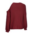 thumbnail image 5 of gakvbuo Sweaters for Women Fall Fashion Pullover Sweatshirts Women Casual Long Sleeve Loose Solid Round Neck Medium And Long Tops Sweatshirts Women Blouse, 5 of 6