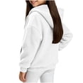 thumbnail image 6 of Lmnyox Kid's Fleece Jackets Winter Warm Solid Color Zip Up Coats Casual Hooded Jackets with Pockets, 6 of 6