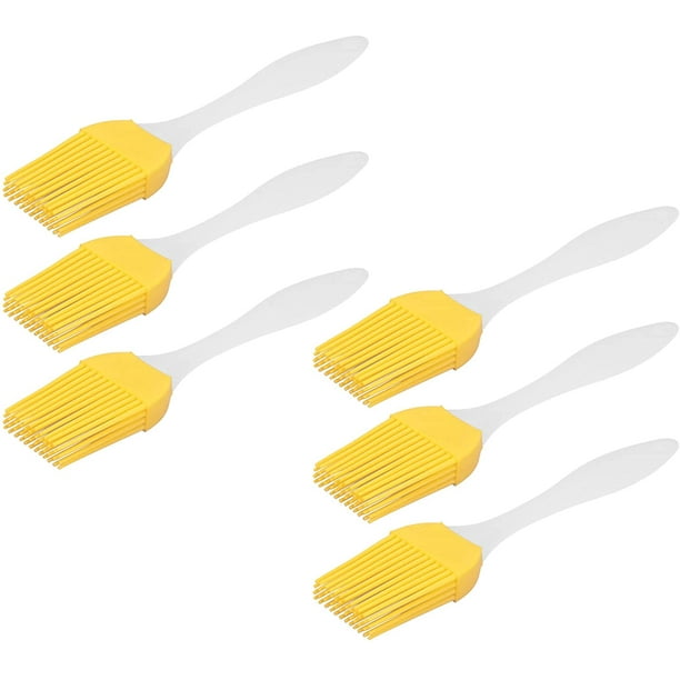 6 Piezas De Brocha para Hornear De Barbacoa De Grado Alimenticio, Brochas De Silicona para Untar Aceite, Mantequilla, Adobos para Adobos De Barbacoa, Pasteles, Salchichas De Pavo