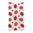 thumbnail image 1 of Cobija Manta Frazada Juana Gallo Diseño de Fresas Blanco Ultra Suave y Ligera, 1 of 5