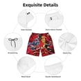 thumbnail image 6 of Power Rangers Mens Swim Trunks Quick Dry Board Shorts with Mesh Lining, Hawaii Beach Shorts Swimwear Bathing Suits, 6 of 7