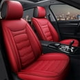 thumbnail image 2 of OTOEZ Universal PU Car Seat Covers Full Set 5 Seats Leather Front and Rear Bench Backrest Cushion Protector Fit Most Honda Toyota Chevy Ford Nissan Trucks SUVs, 2 of 8