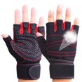 thumbnail image 2 of 1 par de guantes de entrenamiento de levantamiento de pesas, guantes deportivos para mujer, guantes de levantamiento de pesas para ejercicio físico, guantes de entrenamiento de gimnasio con mancuernas, 2 of 5