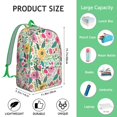 thumbnail image 5 of Floral Flowers Commuter Backpack for School College and Work, Large Capacity Bookbag with Laptop Compartment, Durable Everyday Travel Backpack, Sunflower Print Unisex Gift for Teens Adults, 5 of 5