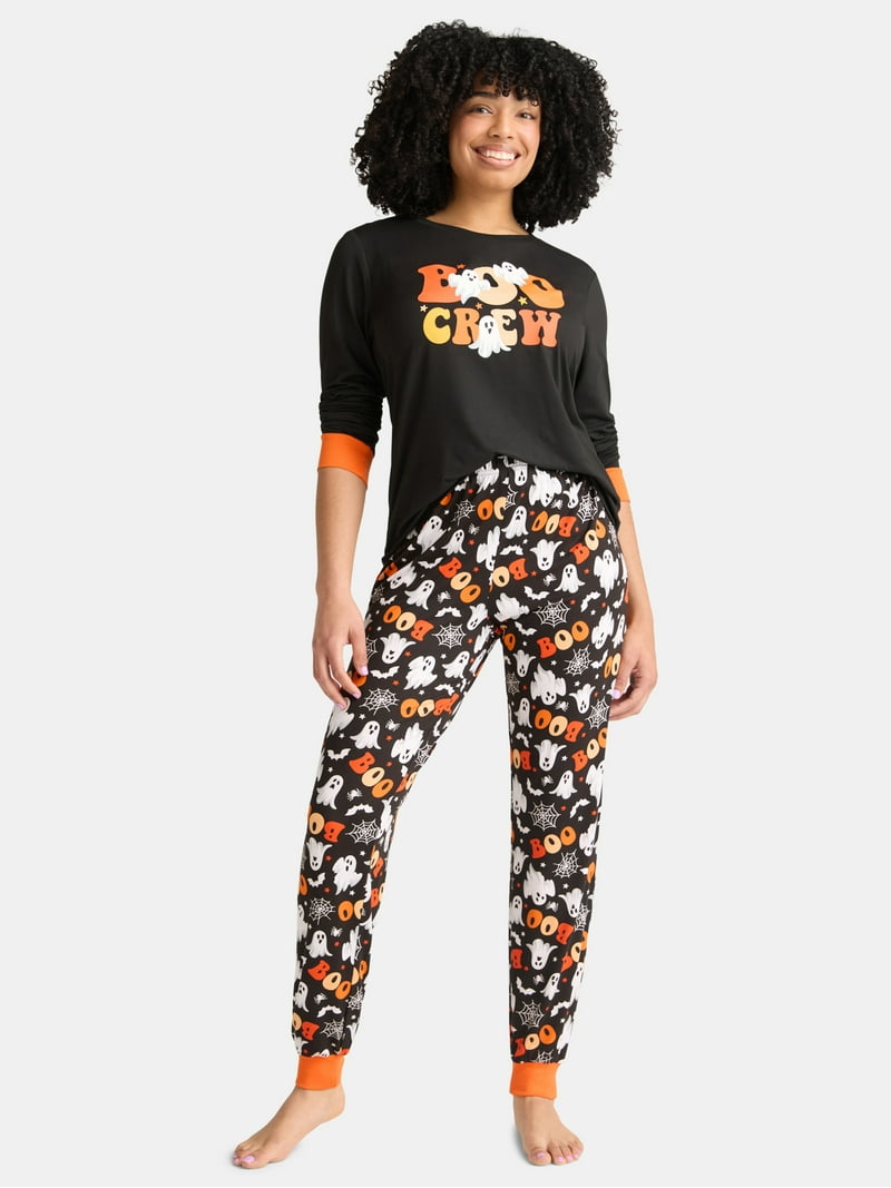 Halloween Women's Matching Family Pajama Set from Way to Celebrate, 2-Piece, Sizes S-3X