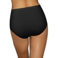thumbnail image 2 of Women's Hanes 40H6CC Cotton Brief Panty - 6 Pack (BlkConHtrBuGreSta 7), 2 of 4