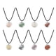 thumbnail image 4 of Collar redondo de cuentas de piedra de cristal Collar en espiral de la jaula Colgantes Joyería Collares de piedras preciosas y colgantes, 4 of 5