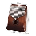thumbnail image 4 of Piano portátil HUOGUO, 17 teclas, Kalimba, de madera, regalo para niños, 4 of 4