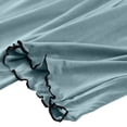 thumbnail image 5 of Wide Leg Pants for Women BWASD Casual Modal Soft Plus Size Baggy Elastic Waist Trousers Solid Color Pajama Pants Simple Loungewear Sleeping Wear (Blue,L), 5 of 9