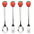 thumbnail image 1 of SHISUYAN 4 Pcs Couverts Design Fruits pour Maisons avec Couleurs Assorties et Design Amusant, 1 of 9