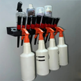 thumbnail image 4 of Bottle Storage Rack - Detailing Brush and -Bottle Organizer, Air Tool Holder for Garage, Workshop and Car Wash,1 x Storage Rack,Black, 4 of 6